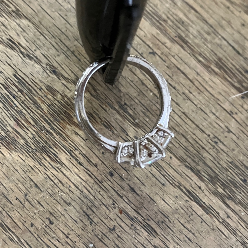 Tacori Ring. Cubic Z. 925 Sterling Silver. - Picture 6 of 6